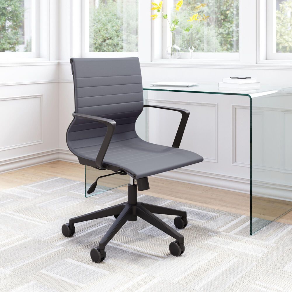 Zuo Modern Stacy Office Chair in Black, , large