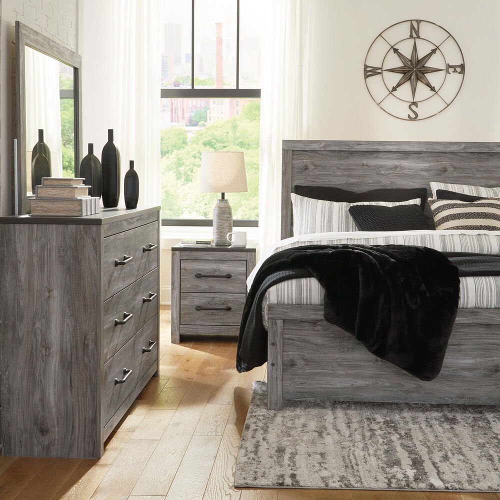 Ashley Bronyan 4-Piece King Bedroom Set in Dark Gray, , large