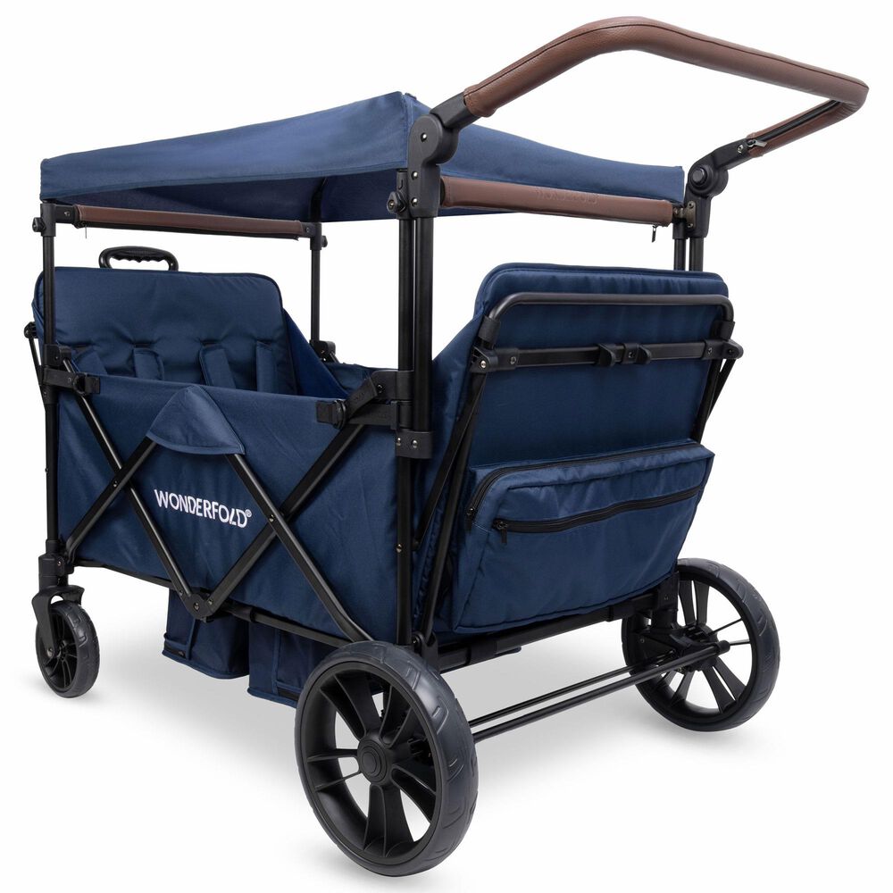 Wonderfold XR Series Rev 4-Seater Stroller Wagon in Navy, , large