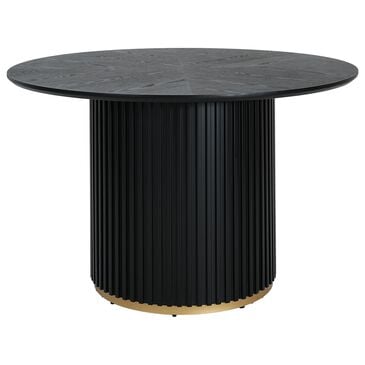 Hearth and Haven Dining Table in Black and Gold - Table Only, , large