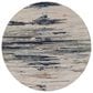 Surya Kavita 8" Round Medium Gray, Ink Blue, Deep Teal, Dark Brown, Dusty Pink, Beige and Brick Red Area Rug, , large