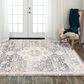 RIZZY Iconic 3"11" x 5"6" Blue Area Rug, , large