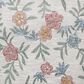 L&R Resources Sinuous Vintage Floral Garden 6" Round Cream, Green, Red, Yellow and Blue Area Rug, , large