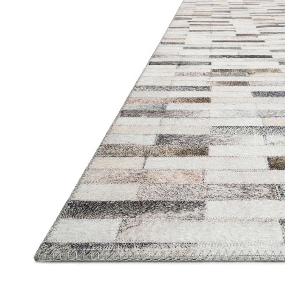Loloi II Maddox MAD-01 2&#39;3&quot; x 3&#39;9&quot; Ivory and Grey Scatter Rug, , large