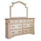 Signature Design by Ashley Realyn 4 Piece Queen Panel Bed Set in Chipped White and Brown, , large