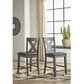 Ashley Caitbrook 24" Counter Height Stool in Antiqued Gray Wash, , large