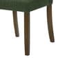 Coaster Cantley Dining Side Chair with Green Cushion in Rich Brown, , large