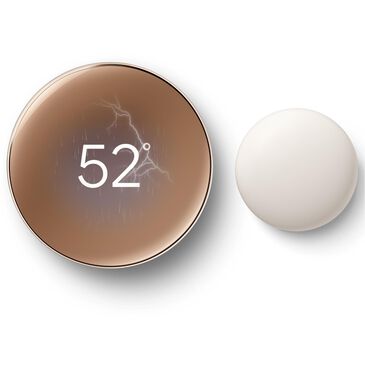 Google Nest Learning Thermostat (4th Gen) with Nest Temperature Sensor (2nd Gen) in Polished Gold, , large