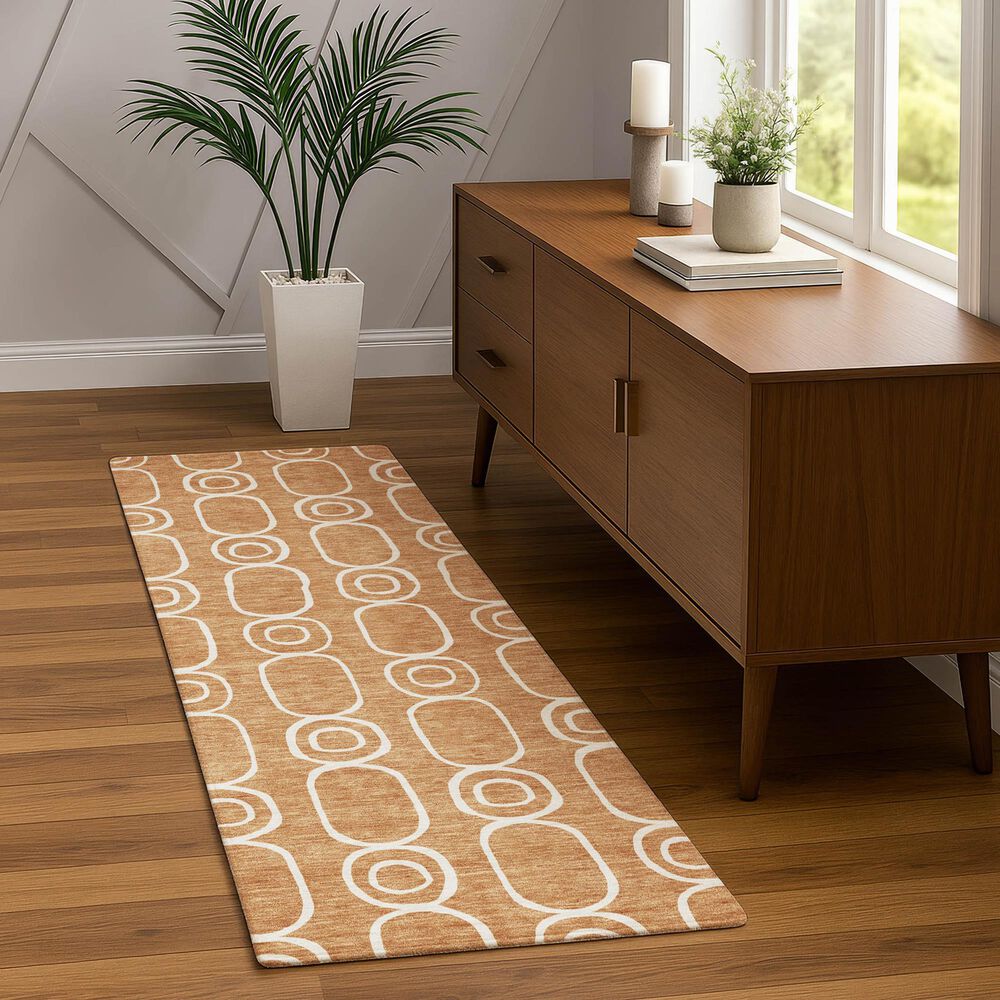 Dalyn Rug Company The Reserve TR6 Copper 2&#39;3&quot; x 7&#39;6&quot; Indoor/Outdoor Runner, , large