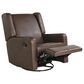 Lifestyle Solutions Emerson Manual Swivel Rocker Recliner in Brown, , large