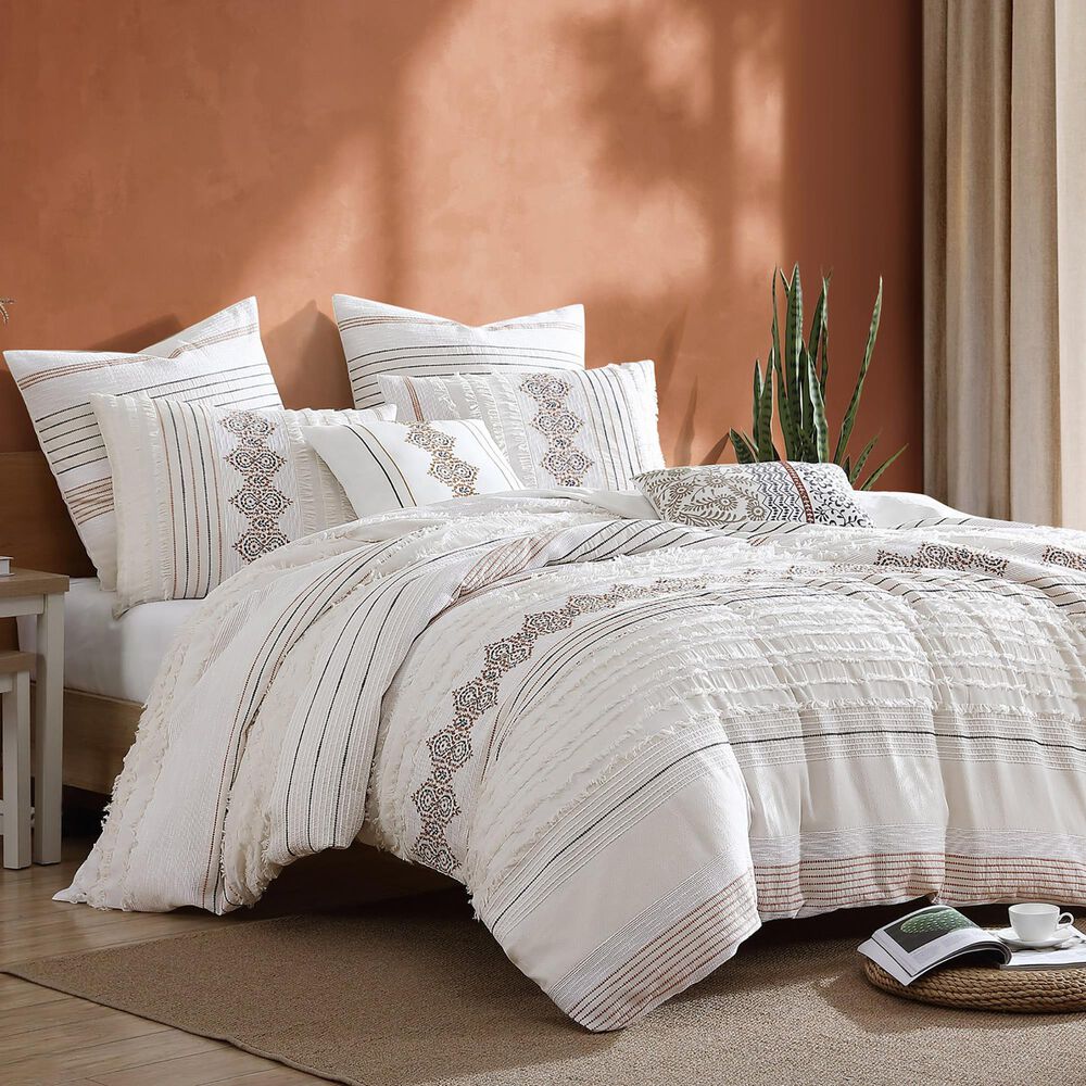Hallmart Collectibles Arden 5-Piece King Comforter Set in Cream, Spice and Grey, , large