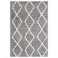 Safavieh Venus Shag VNS682J 5"3" x 7"6" Grey and Ivory Area Rug, , large