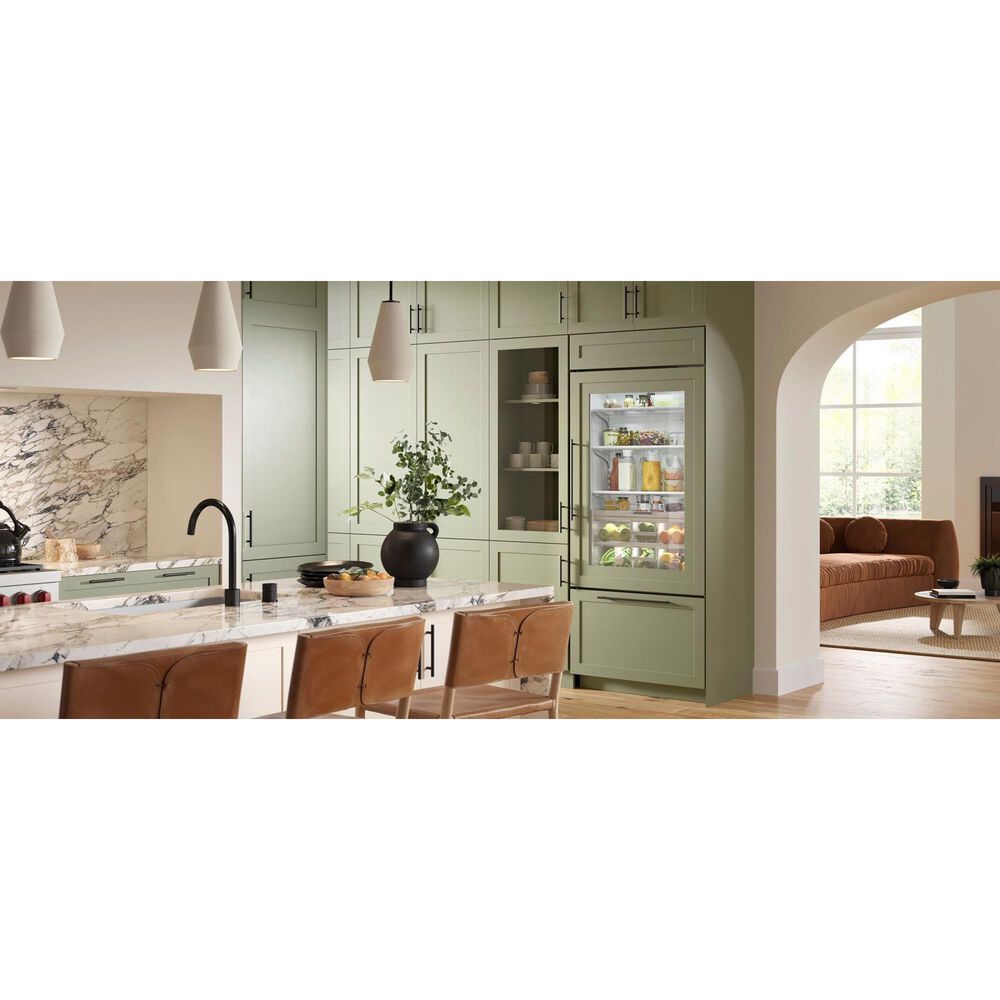Sub Zero 20.8 Cu. Ft. Classic Right Hinge Bottom-Freezer Refrigerator with Glass Door in Panel Ready, , large