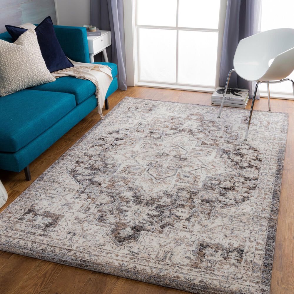 Surya Tuscany 9&#39; x 12&#39;1&quot; Camel, Gray and Beige Area Rug, , large