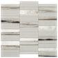 Dal-Tile SimplyStick Daphne White 12"x12" Straight Stack Mosaic Sheet, , large