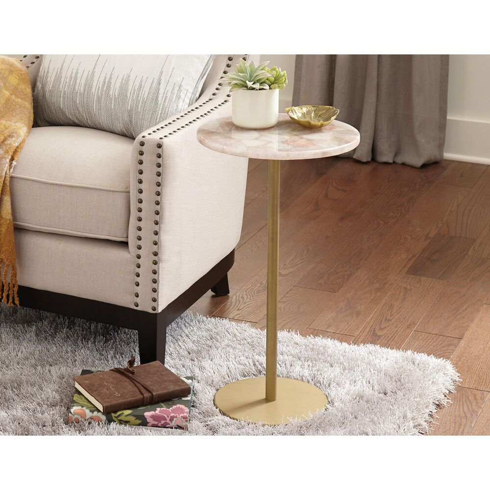 Steve Silver Rosie Rose Chairside End Table in Rose, , large