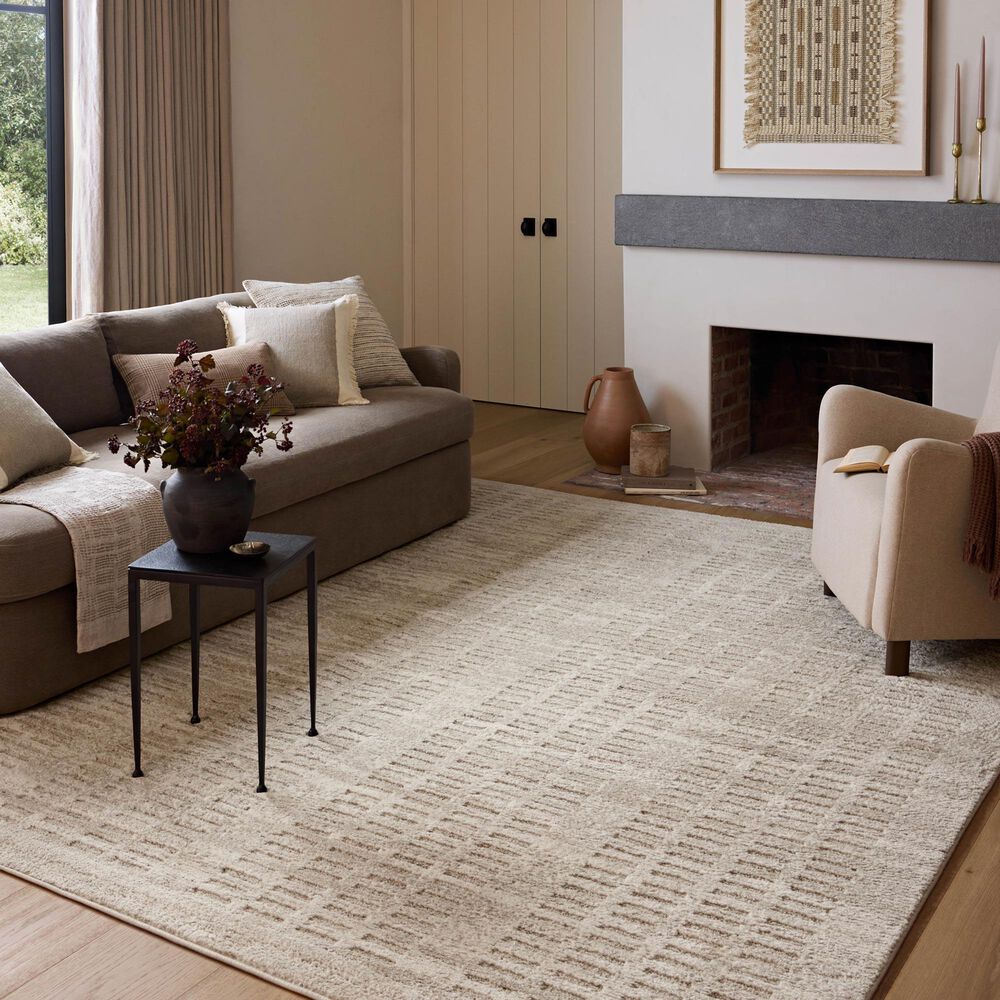Amber Lewis x Loloi Monty 9&#39;2&quot; x 13&#39; Ivory and Beige Area Rug, , large