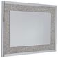 Ashley Kingsleigh Rectangle Accent Wall Mirror in Silver, , large