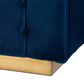 Baxton Studio Loreto Stationary Sofa in Navy Blue Velvet, , large