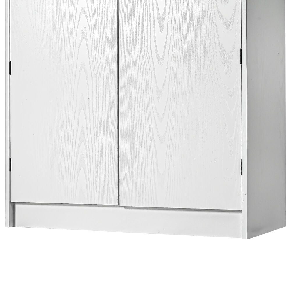HOMLUX HOMLUX 72" Tall Farmhouse Kitchen Pantry Cabinet with 8 Door Shelves, Curved Design Storage Cabinet with 3 Adjustable Shelves, Hidden Drawer, Versatile Cupboard for Kitchen, Dining &amp; Bathroom, White, , large