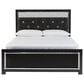 Ashley Kaydell 3-Piece Queen Upholstered Bed Set in Black and Dark Gray, , large