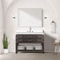 Lexora Home Norwalk 48" Single Bathroom Vanity in Brown Oak with White Cultured Marble Top and Rectangular Sink, , large