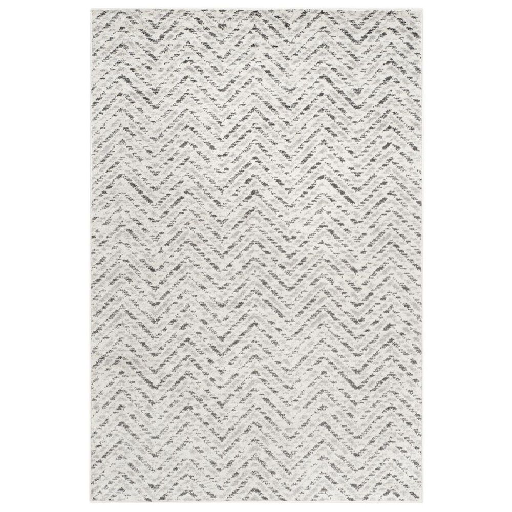 Safavieh Adirondack ADR104N-4 4" x 6" Ivory/Charcoal Area Rug, , large