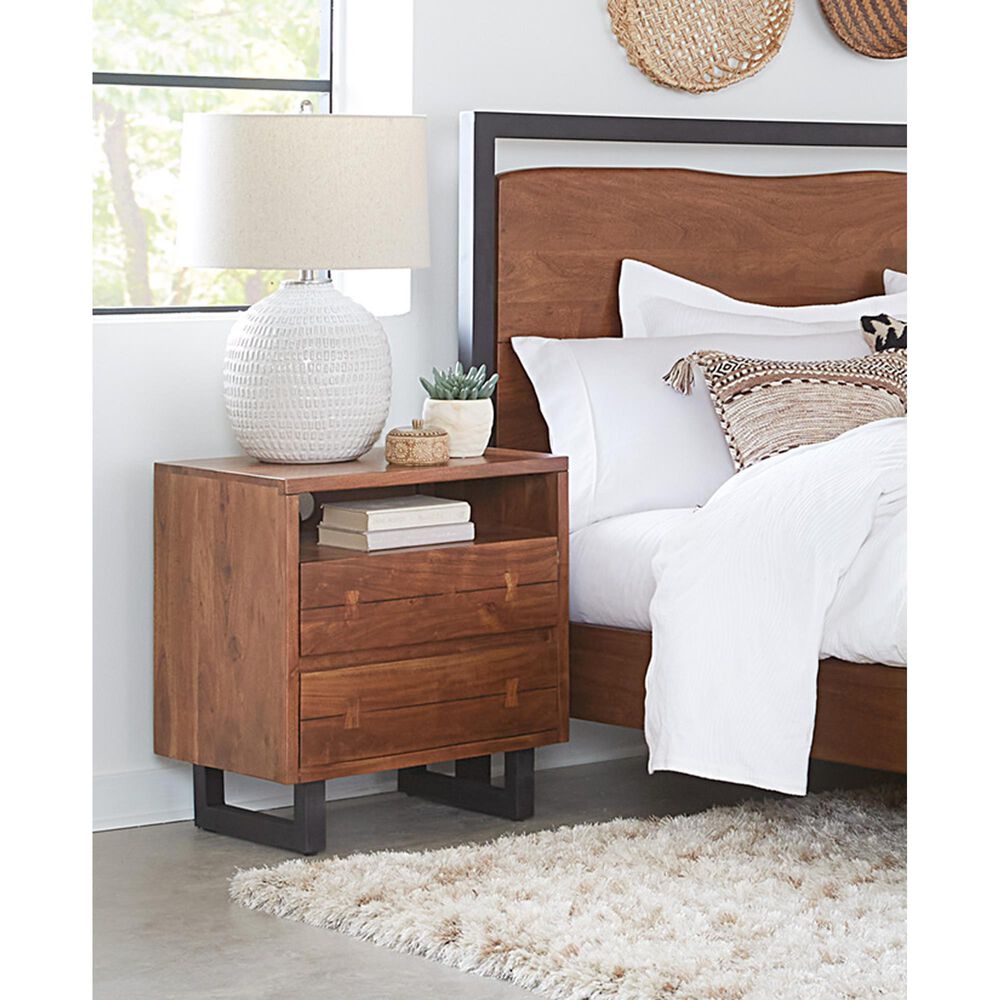 Home Trends &amp; Design Aspen 4-Piece King Bedroom Set in Walnut Brown and Antique Zinc, , large