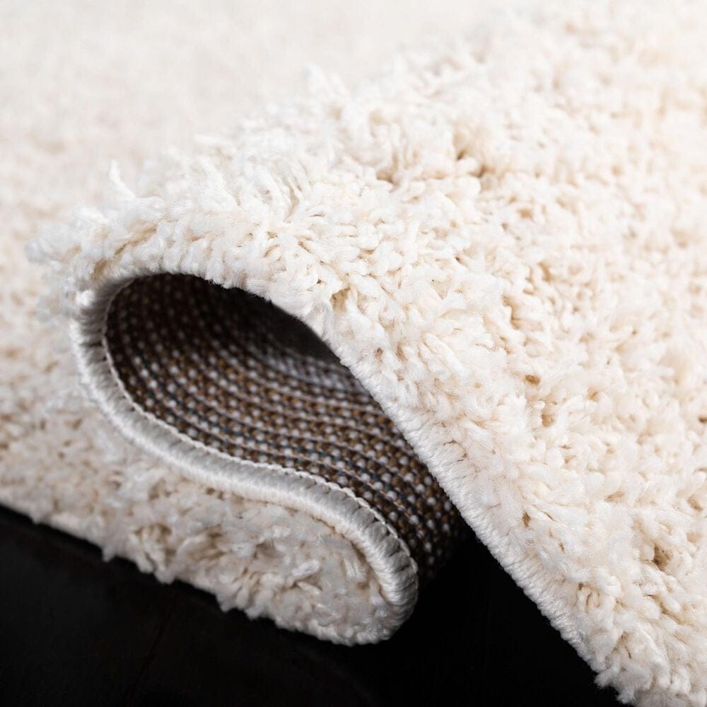 Safavieh Venus Shag 5&#39;3&quot; Square Ivory Area Rug, , large