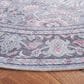 Safavieh Serapi 6"7" Round Grey and Pink Area Rug, , large