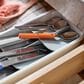 Joseph Joseph DrawerStore Compact Tiered Cutlery Organiser in Stone, , large