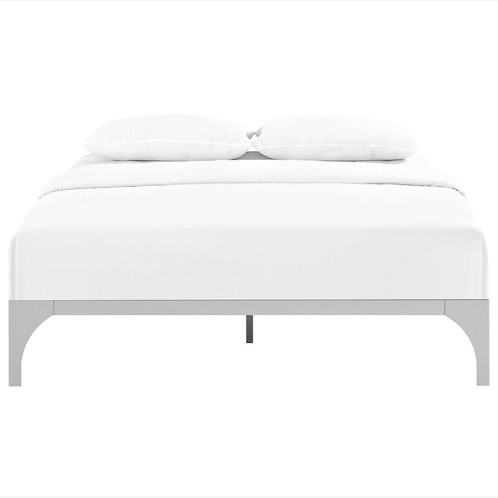 Modway Ollie King Platform Bed Frame in Silver, , large