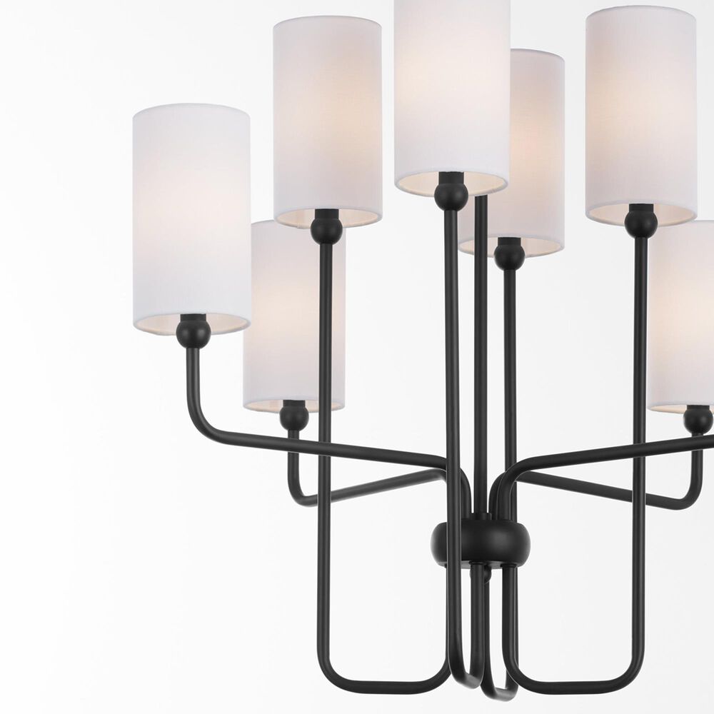 Quorum Charlotte 8-Light Chandelier in Matte Black, , large