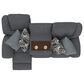 Catnapper Trifecta Manual Reclining Sofa with Drop Down Table in Smoke, , large