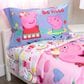 Nojo Baby and Kids Peppa Pig 4-Piece Toddler Bed Set in Pink, Red, Lavender, Yellow and Blue, , large