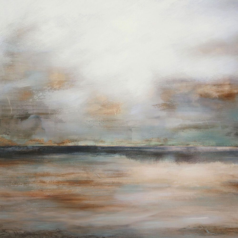Ashley Weatheridge 35.63&quot; x 35.38&quot; Wall Art in Orange and Gray, , large