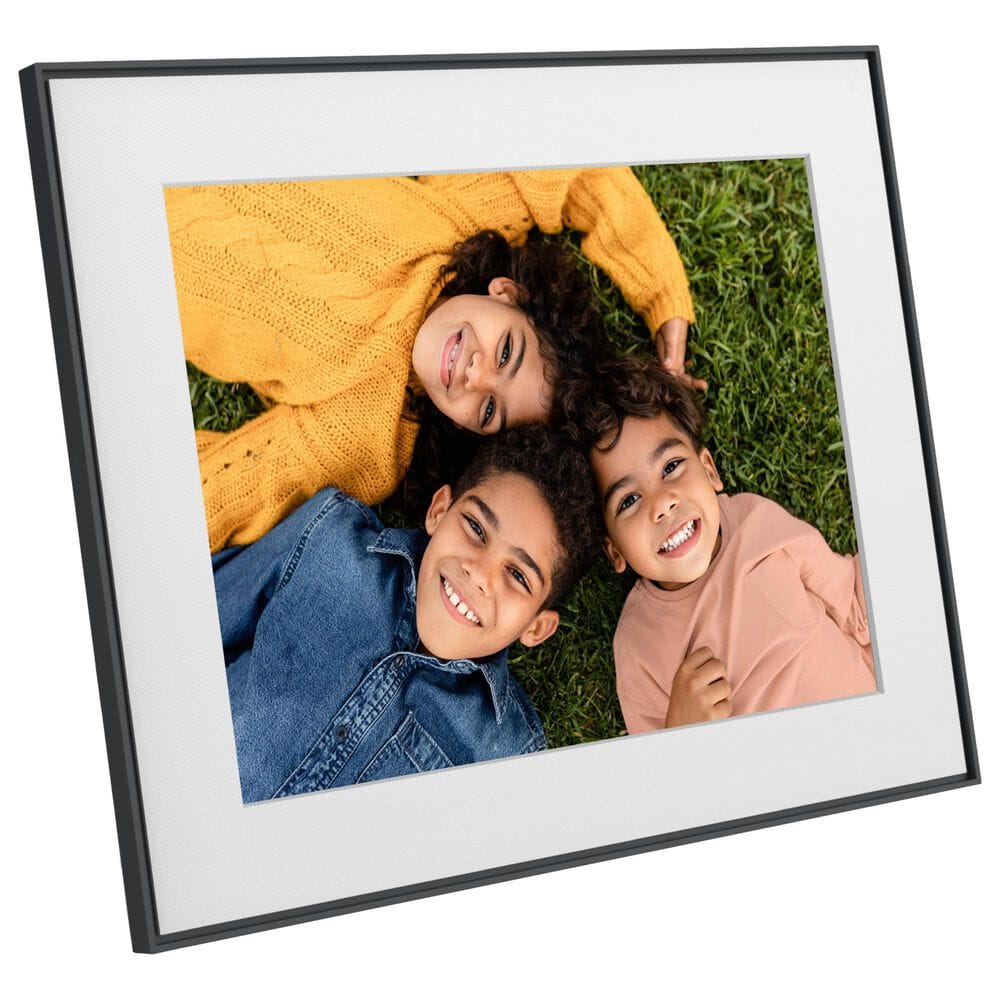 Aura Walden 15" Digital Wi-Fi Photo Frame with Paper Mat in Carbon, , large