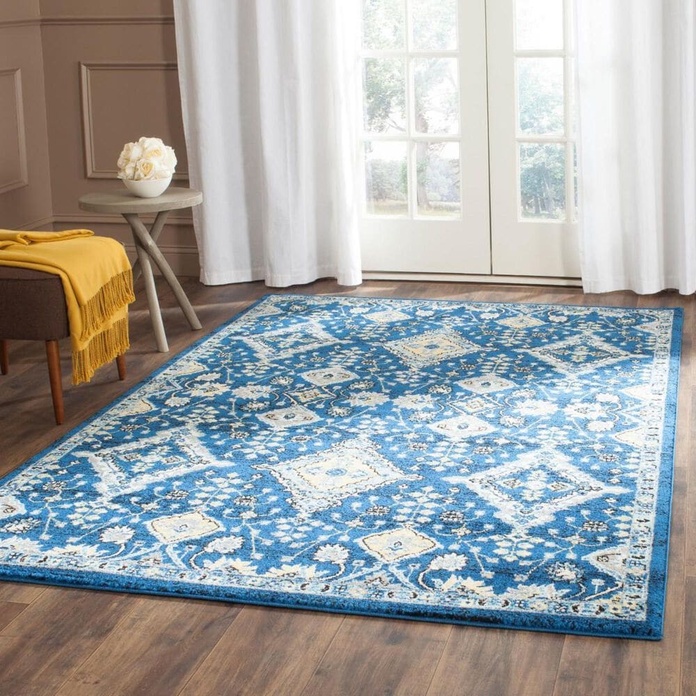 Safavieh Evoke EVK224A 4&#39; x 6&#39; Royal and Ivory Area Rug, , large