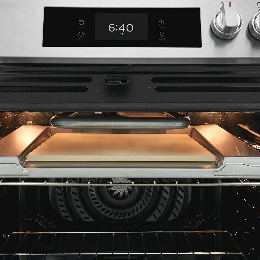 Frigidaire Gallery 2-Piece Kitchen Package with 6 Cu. Ft. Stone-Baked Pizza Gas Range and 30" Over-The-Range Microwave in Stainless Steel, , large