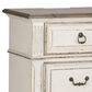 Belle Furnishings Abbey Park 2 Drawer Nightstand with Charging Station in White, , large