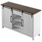 RTJ Furniture 2-Door Sideboard with Wine Storage in Antique White, , large