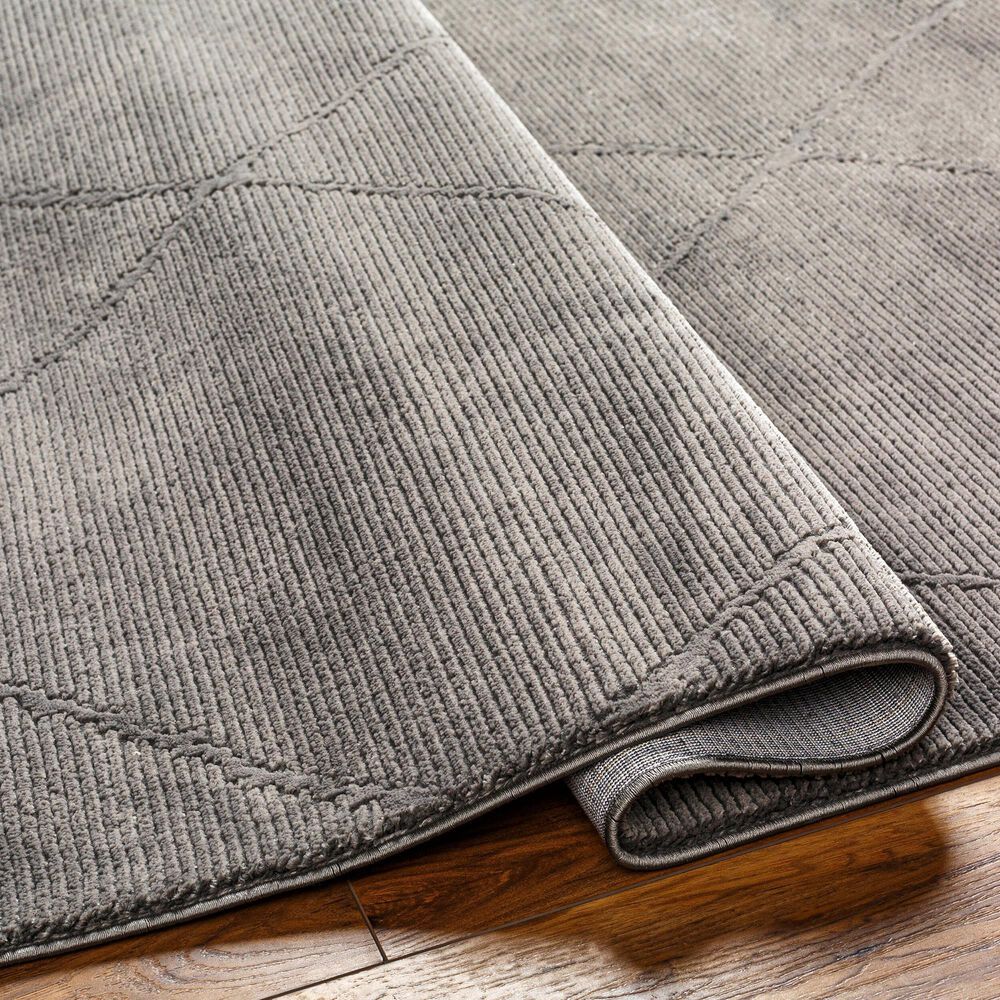 Surya Alder 1&#39;11&quot; x 3&#39;9&quot; Black and Charcoal Area Rug, , large