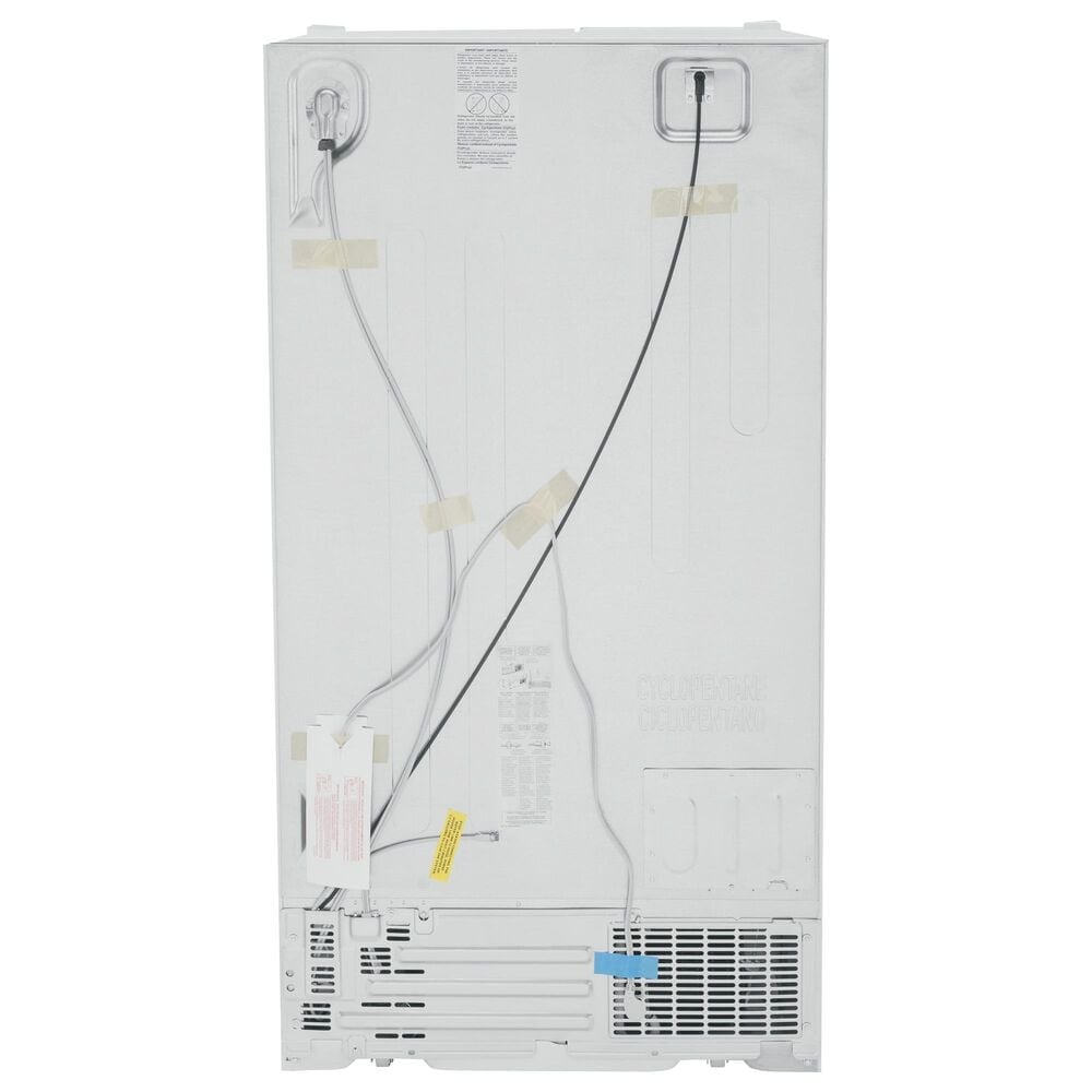 GE Appliances 25.3 Cu. Ft. Side by Side Refrigerator with External Dispenser in White, , large