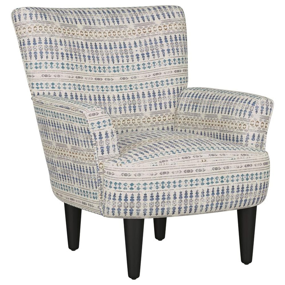 Emerald Home Furnishings Flower Power Accent Chair in Blue Cadet, , large