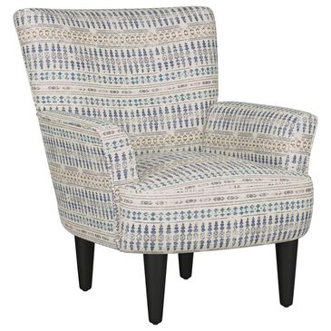 Emerald Home Furnishings Flower Power Accent Chair in Blue Cadet, , large