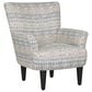 Emerald Home Furnishings Flower Power Accent Chair in Blue Cadet, , large