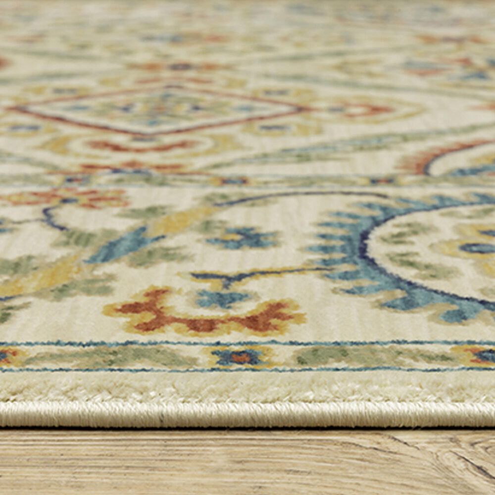 Oriental Weavers Francesca FR07A 2&#39; x 3&#39; Ivory Area Rug, , large