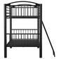 Linon Home Decor Heavy Twin Over Twin Bunk Bed in Black, , large