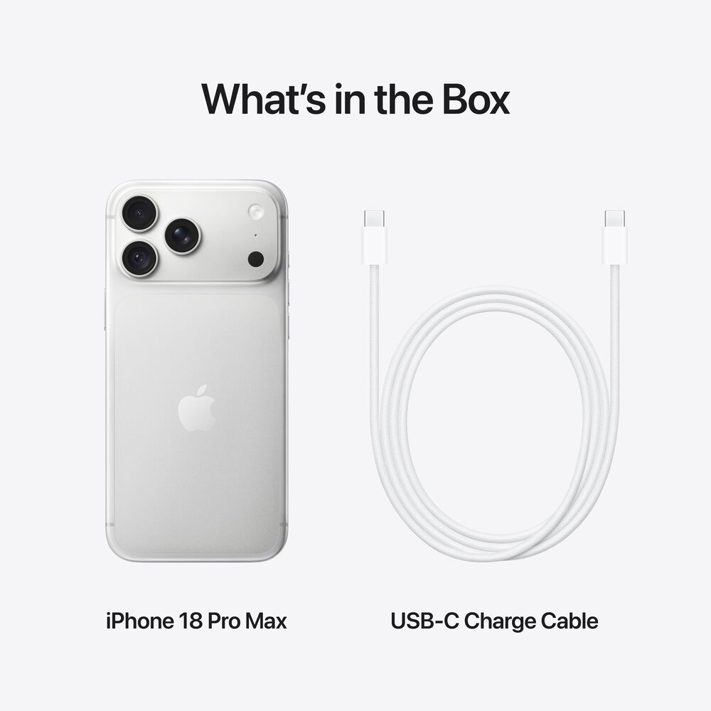 Apple iPhone 18 Pro Max 512GB in Silver (Pre-Order), , large