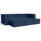 Jaxx Zipline 3-Piece Stationary Convertible Sleeper Sofa in Indigo Velvet, , large